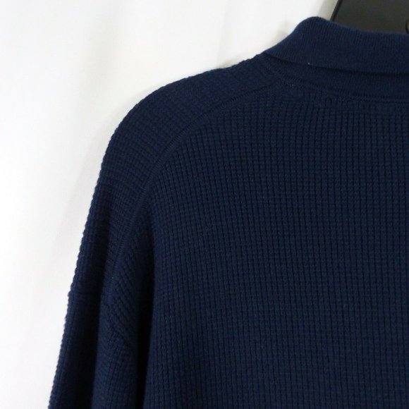 Ted Baker Pullover 243470 MMK Batha Navy Collar Sweater - Picture 4 of 10